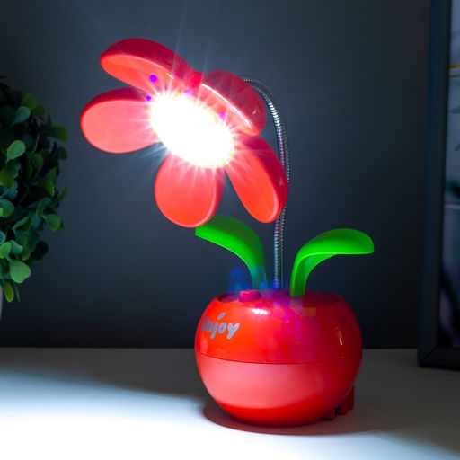 Настольная лампа «Цветок» LED 2Вт USB МИКС 12×27 см RISALUX