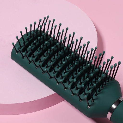 Расчёска массажная, вентилируемая, 5.5×23(±1) см, зелёная