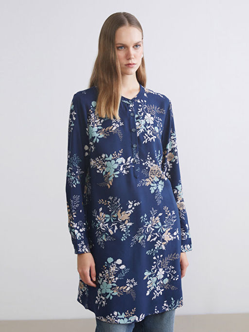 Hakim Yaka Desenli Kad?n Tunik
