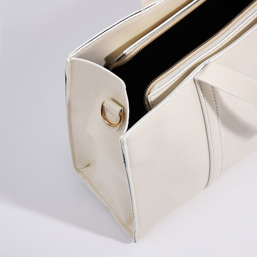 Сумка-тоут на молнии, цвет бежевый - Simaland фото 9