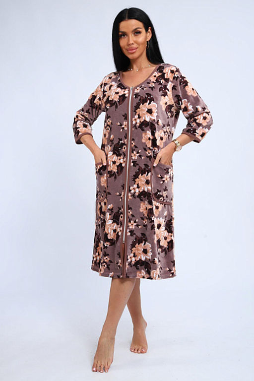 Халат велюровый на молнии (941-6) - Плиона фото 174