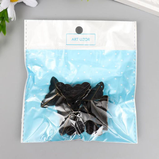 Цена за 10 шт. Уголок для шкатулок металл Узоры бронза 2,5х2,5х2,5 см - Арт узор фото 4