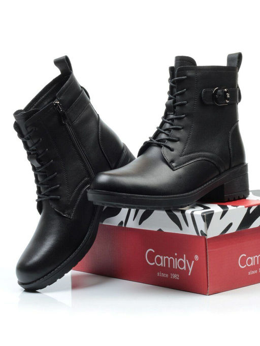 01-5559-1 BLACK Ботинки демисезонные (натуральная кожа, байка) - Фабричный китай фото 17