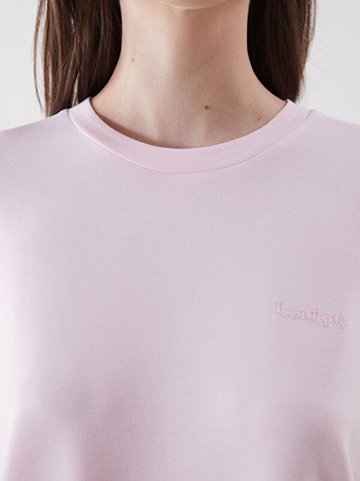 Bisiklet Yaka Nak??l? Kad?n Ti??rt