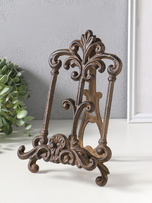 Сувенир чугун "Мольберт королевские вензели" 17х7х27 см