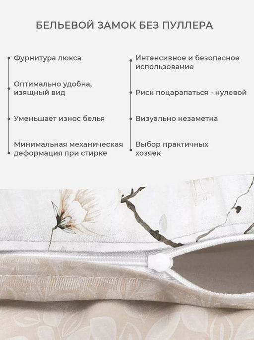 Постельное белье Рузена Евро (простыня на резинке 180*200 см) + 4 наволочки - Ecotex фото 5