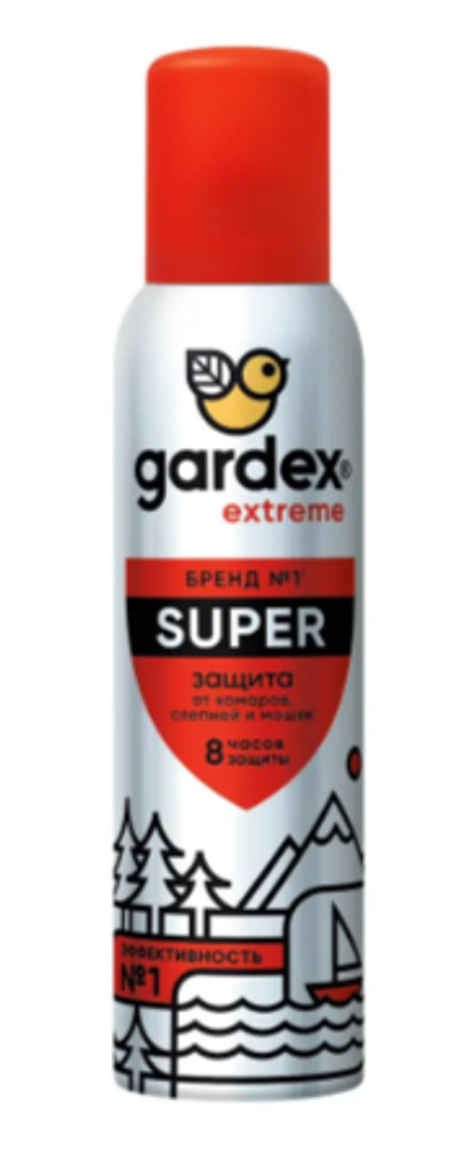 GARDEX Super аэрозоль-репеллент от комаров, мошек и других насекомых 150мл