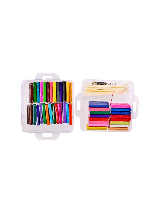 Набор глина полимерная запекаемая Calligrata, 42 по 20 г, с аксессуарами, в кейсе