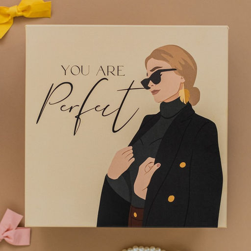 Коробка подарочная квадратная Girl, 22 22 12 см - Дарите счастье фото 6