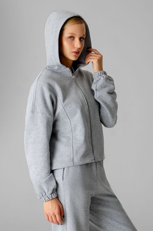 Арт. 2545 Костюм женский с брюками 44-50 (4 шт) Цвет:серый меланж