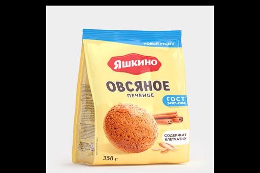 Яшкино, печенье Овсяночка, сдобное, 350 г фото 2