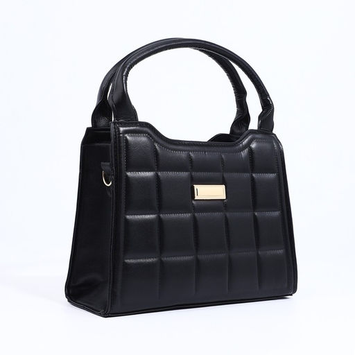 Сумка-тоут на молнии, цвет чёрный - Simaland фото 3