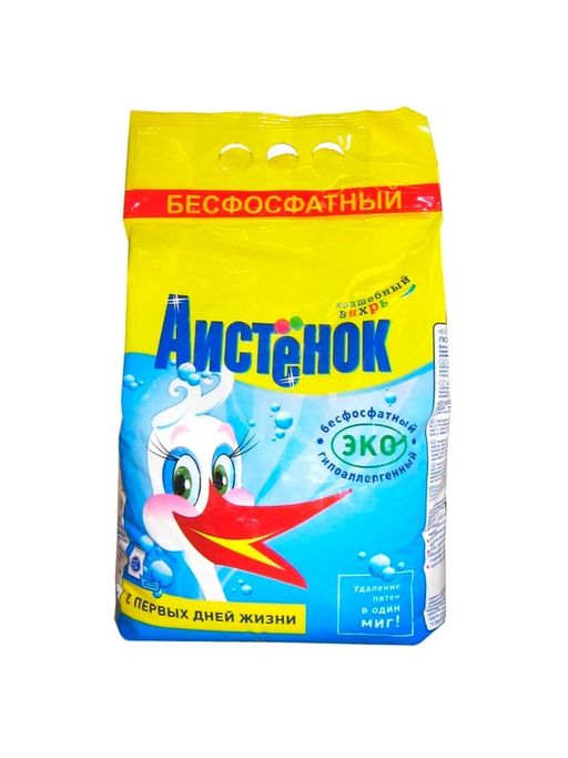 АИСТЕНОК стиральный порошок д/детских вещей 4000гр