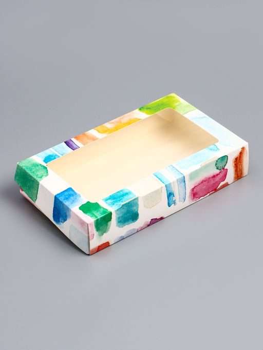 Цена за 20 шт. Коробка подарочная складная «Акварель» 20×12×4 см