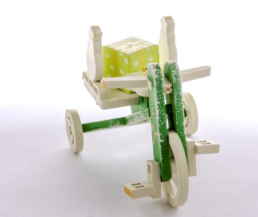 Елочная игрушка - Детский велосипед с багажником 6017 SnowMan - Idh фото 5