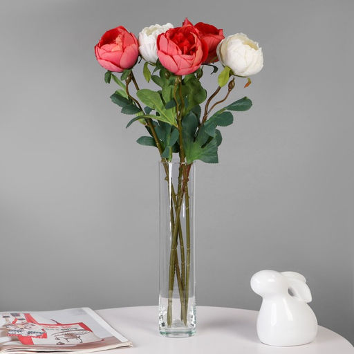 Ваза «Ротонда-2», 640 мл, 30×6 см, стекло, прозрачная