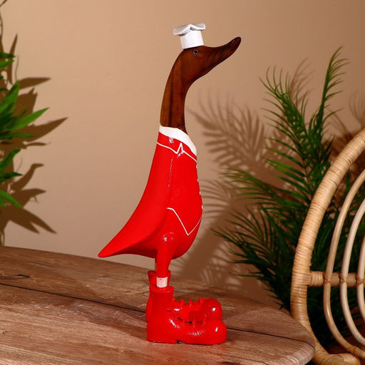 Сувенир «Утка - поварёнок», 50 см, дерево