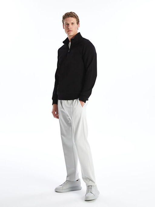 Dik Yaka Uzun Kollu Erkek Sweatshirt - Waikiki фото 6