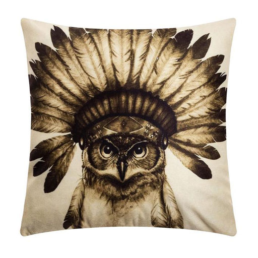 Наволочка декоративная Этель «Сова» 40×40 см, велюр