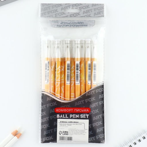 Цена за 10 шт. Ручка пластик шариковая, синяя паста, 0,5 мм Удар ярости - Artfox фото 14