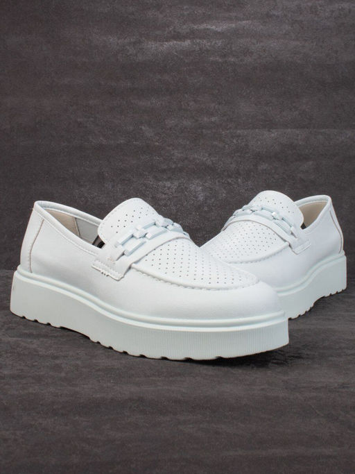 03-PDXL160-5 LT. BLUE Полуботинки женские (натуральная кожа) - Фабричный китай фото 13