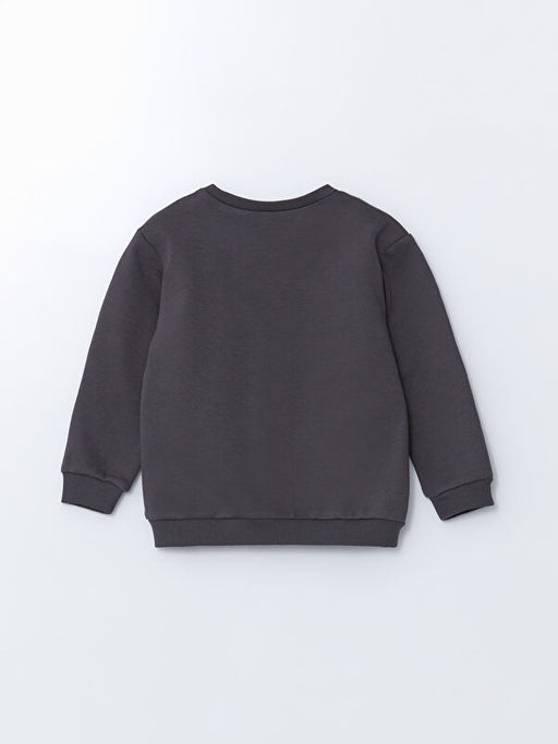 Bisiklet Yaka Leopar Desenli K?z ?ocuk Sweatshirt ve Tayt 2li