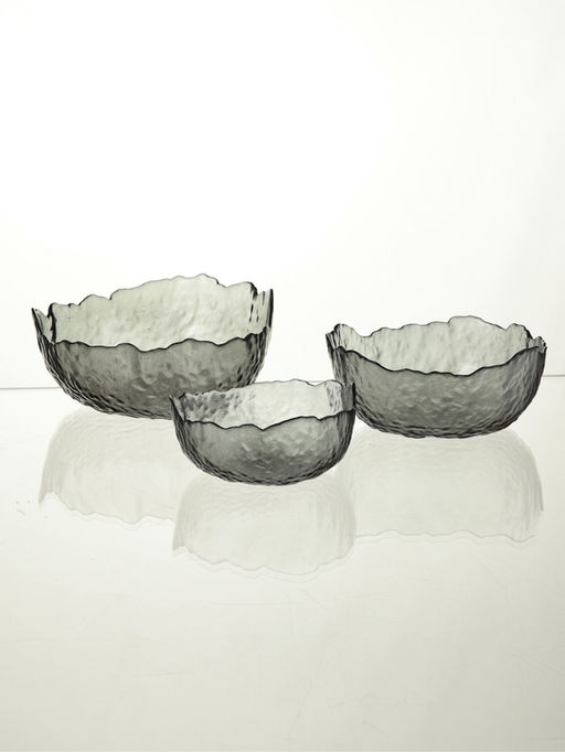 Набор салатников "Вулкан.Графит" 20х9 см, графитовые