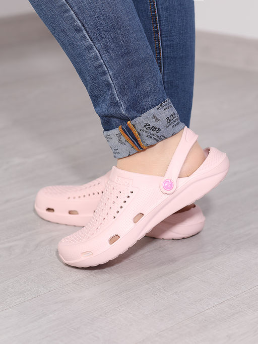 Сабо женские розовые