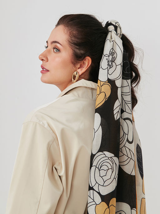 Большой, мягкий, тонкий и очень нежный двусторонний палантин - Tantino фото 10