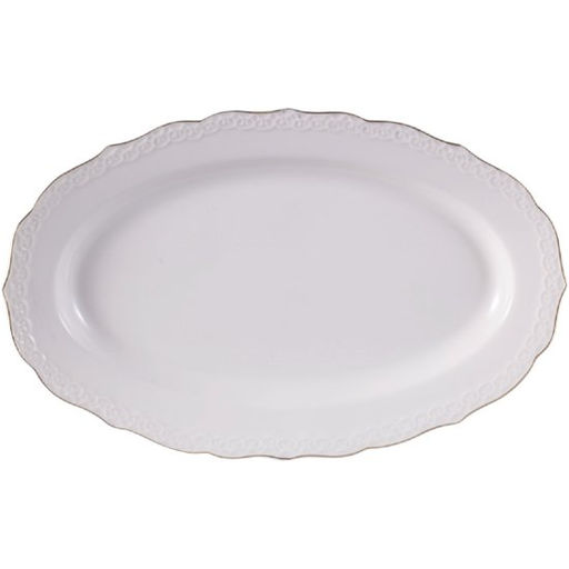 Блюдо овальное JEWEL Кружево 30,5 см (фарфор)