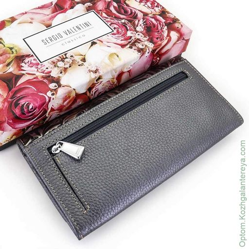 Большой женский кожаный кошелек Sergio Valentini СВ 8064-572  фото 3