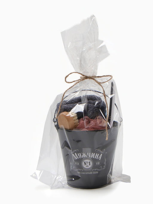 Набор подарочный «Этель. Мужчина №1», полотенце, мочалка, щётка