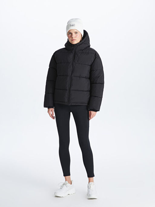 Kap??onlu D?z Uzun Kollu Kad?n ?i?me Mont - Waikiki фото 3