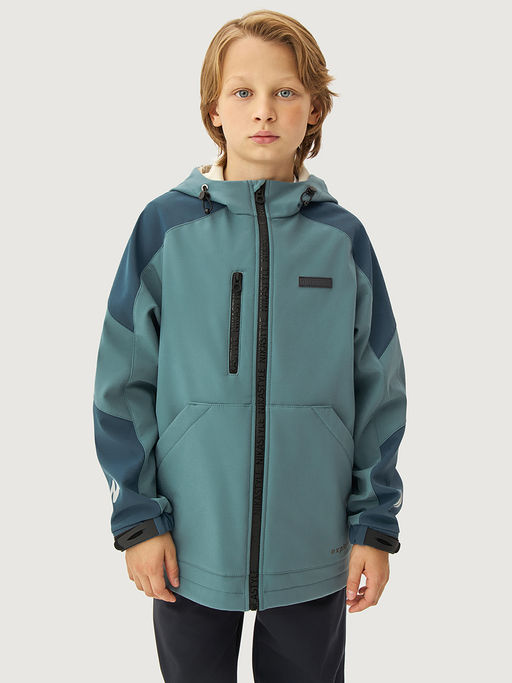 Ветровка 4л15526 мох/деним