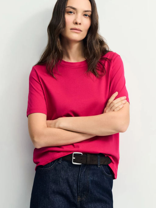 Базовая футболка из хлопка / Zarina  фото 2