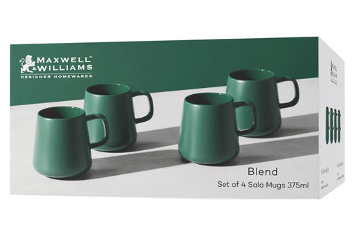 Набор кружек Blend Sala, тёмно-зелёный, 0,375 л, 4 шт - Maxwell & Williams фото 4