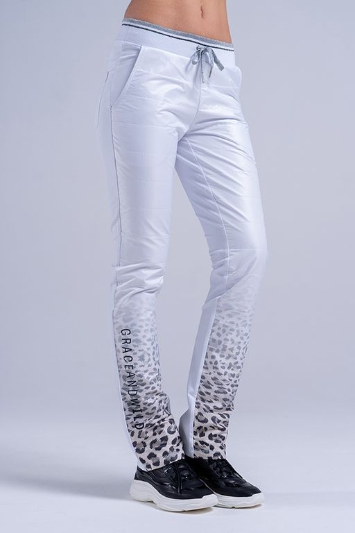 .Брюки М-406 Леопард белые - А+б коллекция фото 4