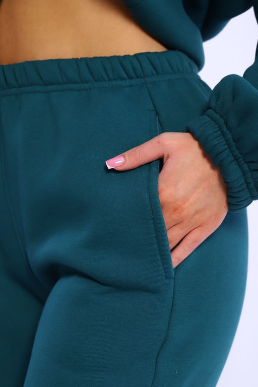 Брюки джоггеры футер трехнитка начес унисекс, Арт. Бр-1045