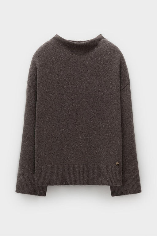 ЕВ 30245/ш/коричневый меланж джемпер жен