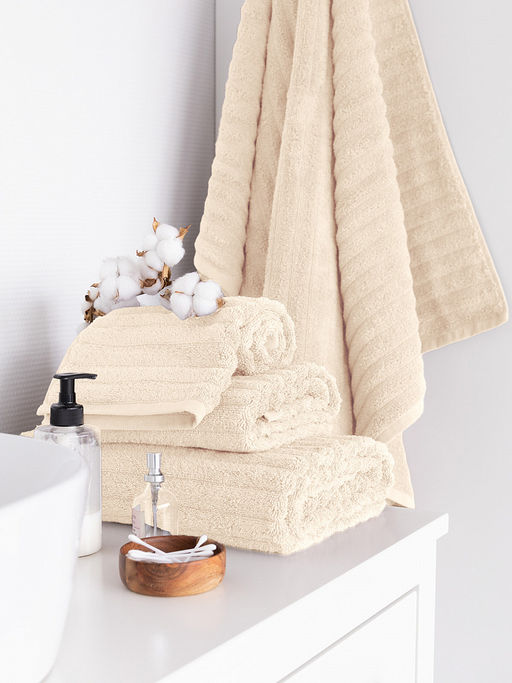 Полотенце для рук 40x60 молочный махровая ткань - Lucky фото 6