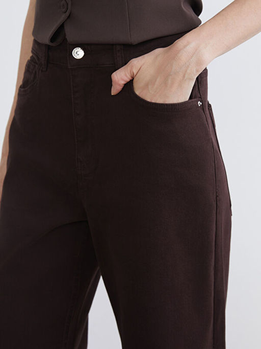 Wideleg Kad?n Jean Pantolon