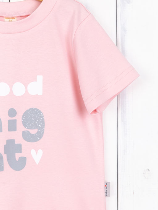 Пижама (футболка/печать/единороги на сером) Интерлок BABY BOOM