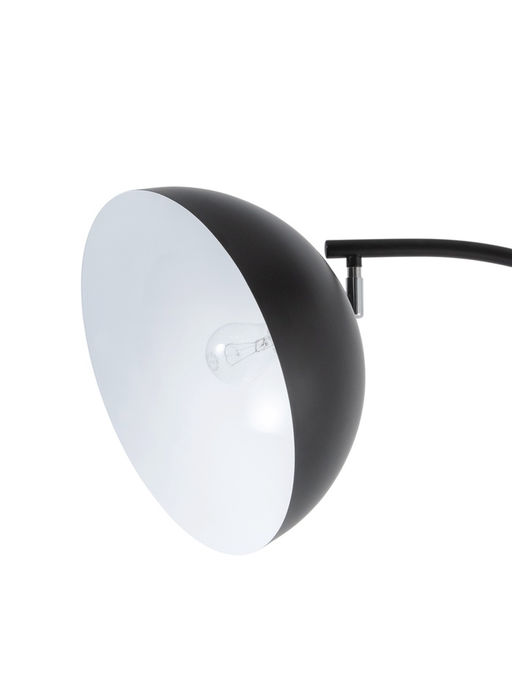 Торшер напольный со столиком Е27, 40 Вт, чёрный стол d=34 см, 42×42×162 см