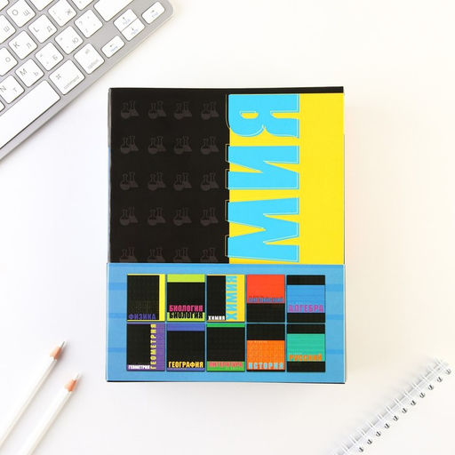 Тетради предметные, 48 л., набор из 10 шт. «ШРИФТЫ»