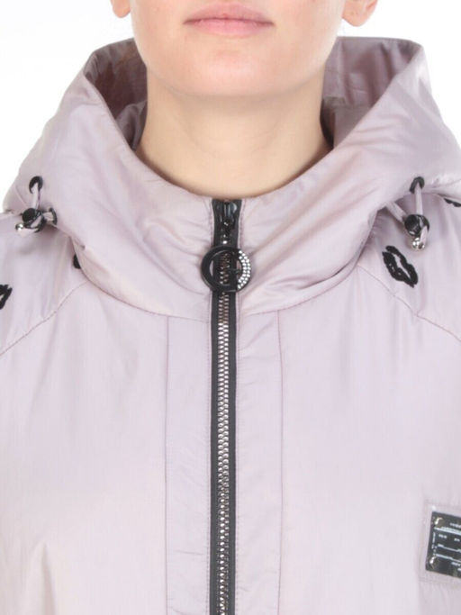 ZW-2166-C PINK POWDER Куртка демисезонная женская BLACK LEOPARD (100 гр.синтепона)