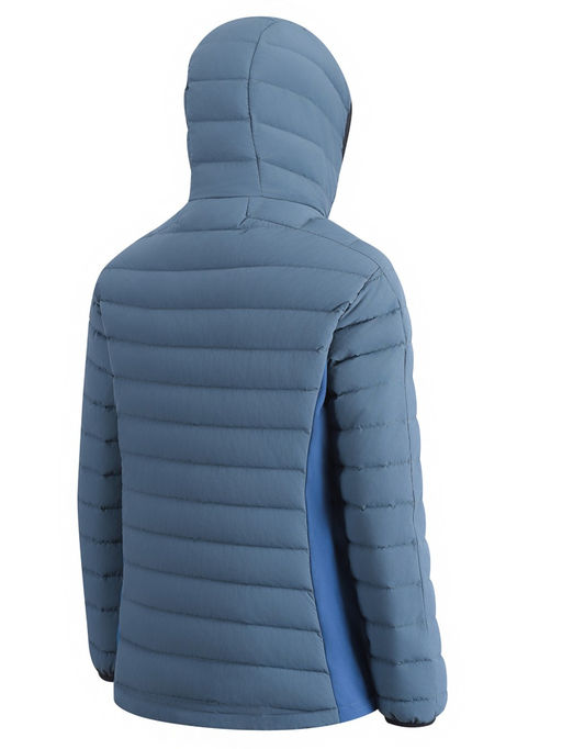 Куртка женская гибридная стёганая с капюшоном с графеновой подкладкой синего цвета 9622_1S