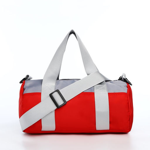 Сумка молодёжная на молнии, цвет красный - Simaland фото 4