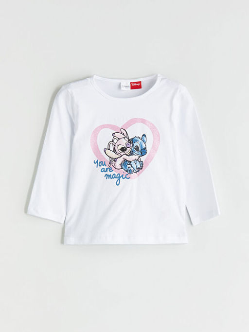 Lilo & Stitch Bask?l? K?z ?ocuk Pijama Tak?m?