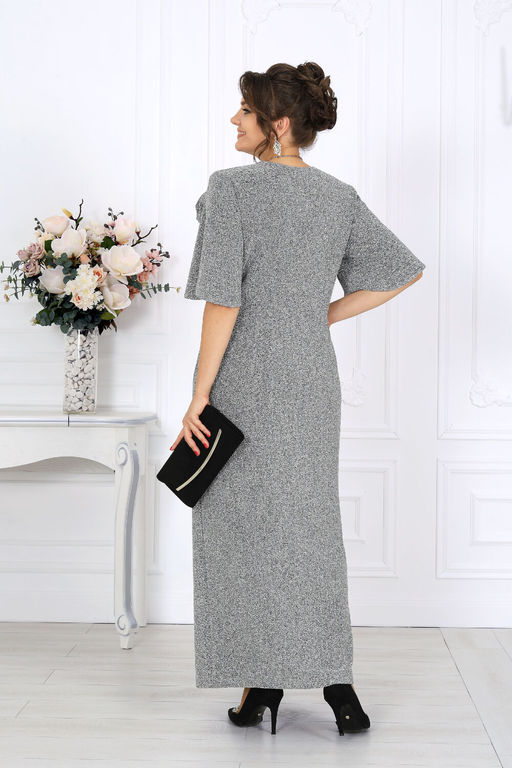 Платье Ninele 7509 серебро фото 2