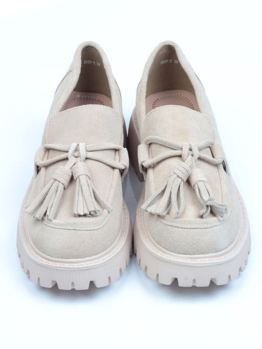 03-5929-2 BEIGE Лоферы женские - No name фото 12
